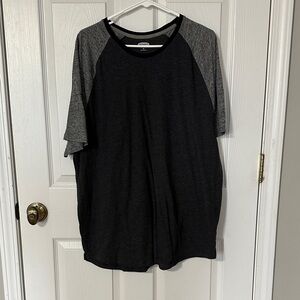 Old Navy Charcoal and Black Raglan Tee